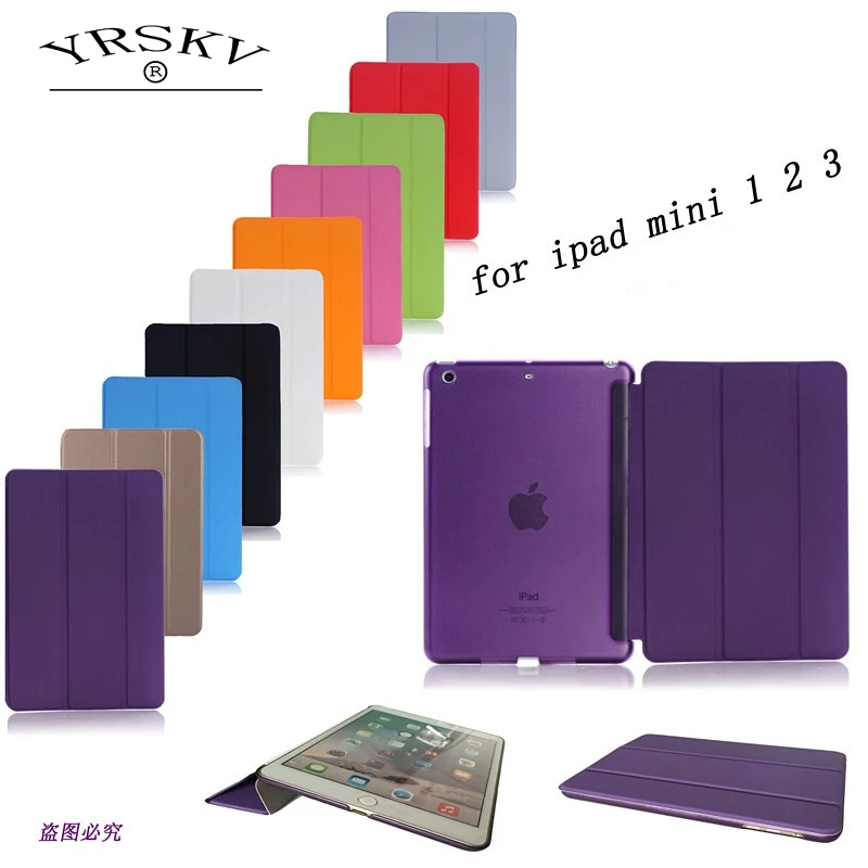 

Case for iPad mini 1 mini 2 mini 3 YRSKV PC Hard+PU Leather Smart Auto Sleep Wake Case Ultra Slim Tablet Case