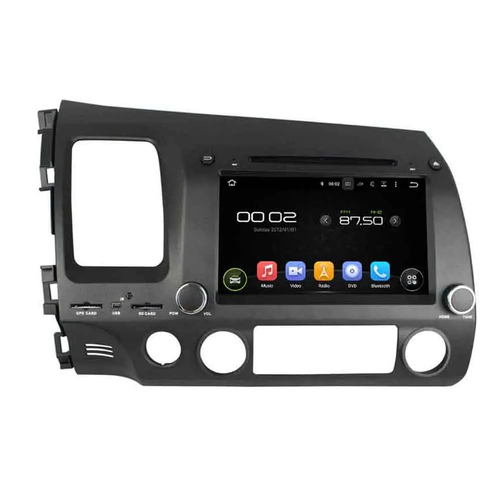 

OTOJETA Android 8.0 car DVD player octa Core 4GB RAM 32GB rom for honda CIVIC 8inch tape recorder head units stereo dvr camera