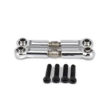 2 unids Aluminio Delantero/Trasero Enlace Servo de Dirección Para la Manía de Rc Coche Modelo 1/18 Wltoys A959 A969 A979 K929 actualiza Partes Hop-Up