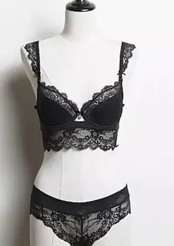 

Free shipping Women's Sexy Bra Set Ultra-thinLace Bra Thin Cup Bombshell Sexy Lingerie Set