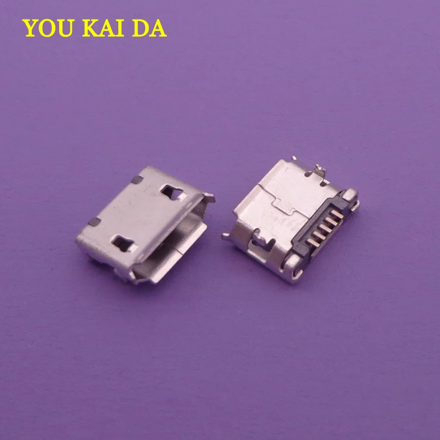 

10pcs/lot Common Used 5pin V8 5.9 feet Tablet PC Cellphone Micro mini USB Jack Charging Socket for Lenovo/ZTE/Huawei/