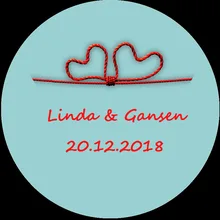 100 шт Оригинальная наклейка и индивидуальный логотип свадебный стикер s дизайн ваш собственный стикер s персонализированные наклейки Boda