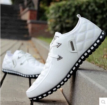 

Fashion Brand Design Man Casuals Daily Casual Light Shoes Spring Autumn White Men Casuals Quality Shoes Plus Size 45 39
