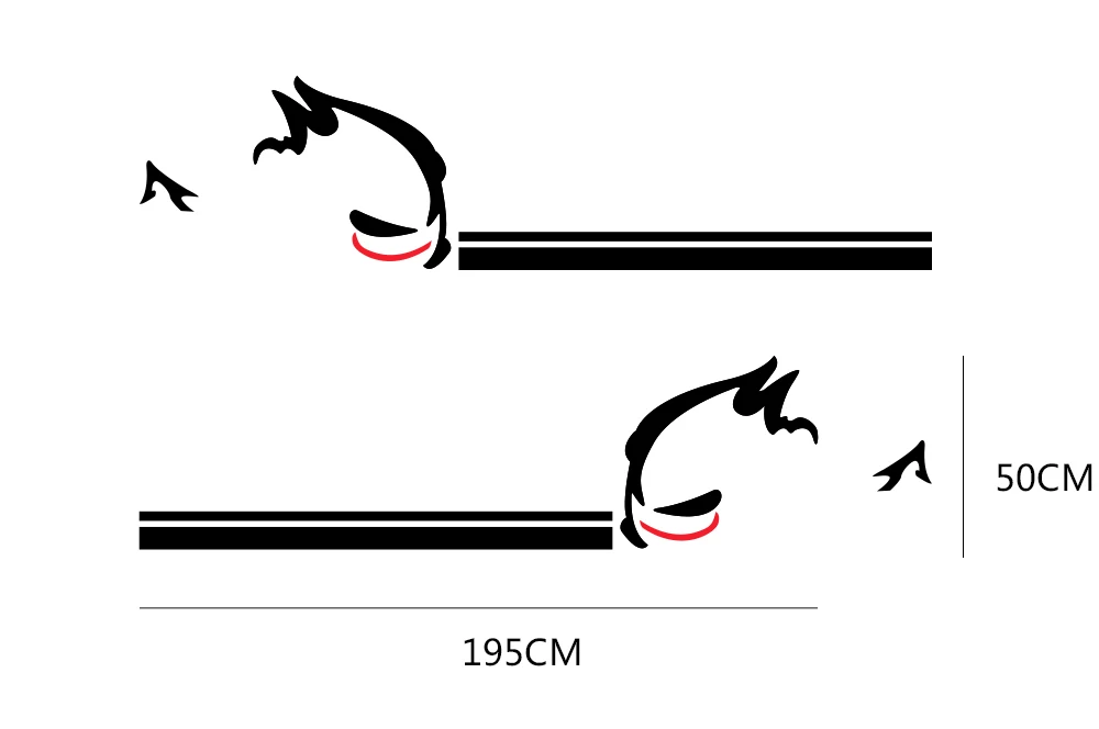 2 шт., забавные стильные Стикеры для автомобиля, виниловая пленка для автомобиля, наклейки для юбки, наклейки для автомобиля, сделай сам, гоночные спортивные графические наклейки, аксессуары для тюнинга автомобиля