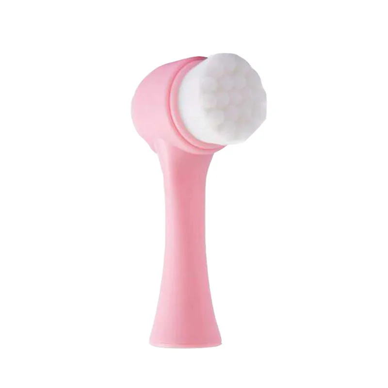 

3 d double washing a face wash a face to brush the soft silicone MAO meter household manual scrub cleansing face, deep clean