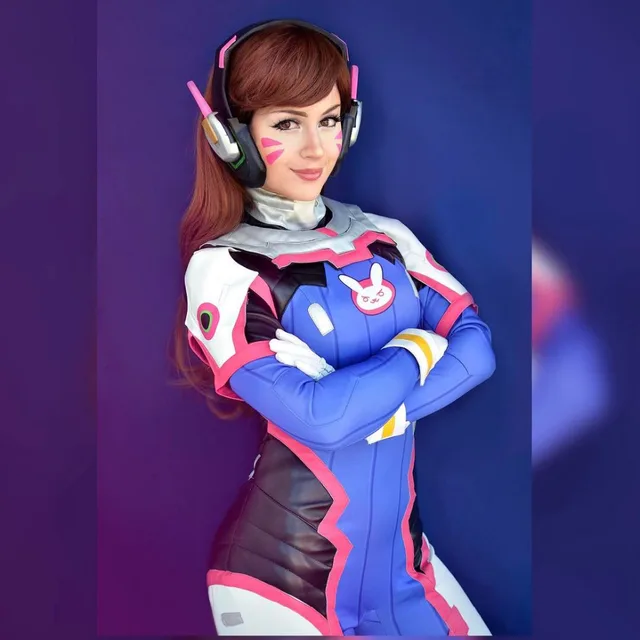 Watch Over D.va Sexy Costume Lycra Spandex Bodysuit Armor
