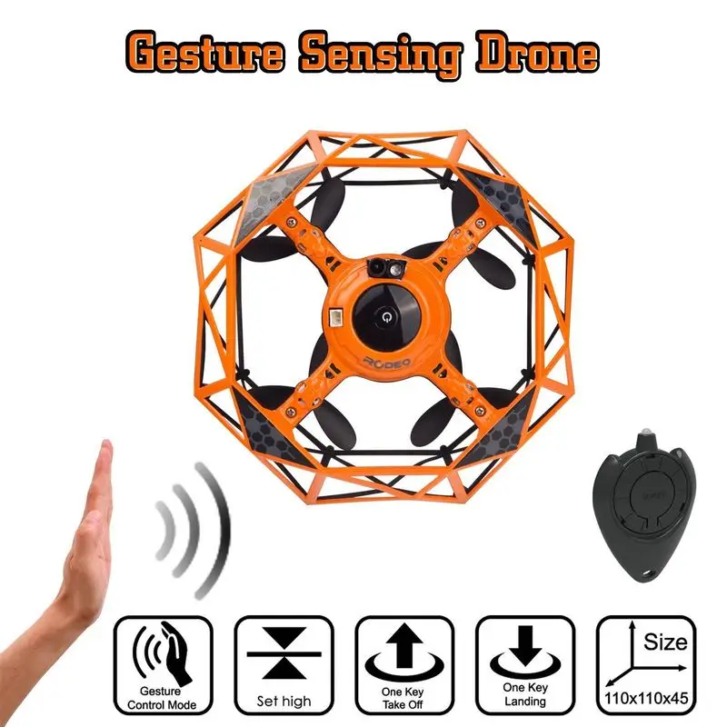 

Gesture Sensor Mini Pocket RC Drone Interactive Motion Control Drone Altitude holding One key take off Foldable Selfie Drone