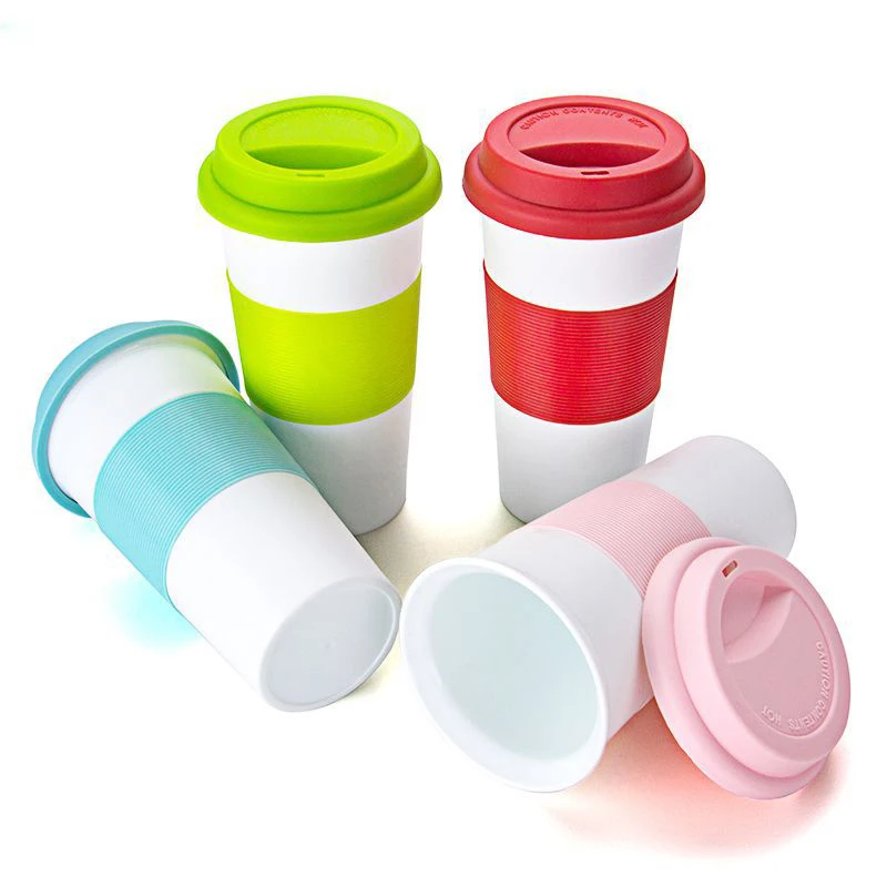 

Plastic Coffee Mugs Travel Coffee Mugs With Lid Protable Cup and Mugs Water Bottle for Outdoor Sport Camping Hiking