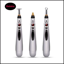 3 head Acupuncture Massager Face Sliming Massage Pen Energy Pen Relief Pain Electro Acupuncture Point Muscle Stimulator Device