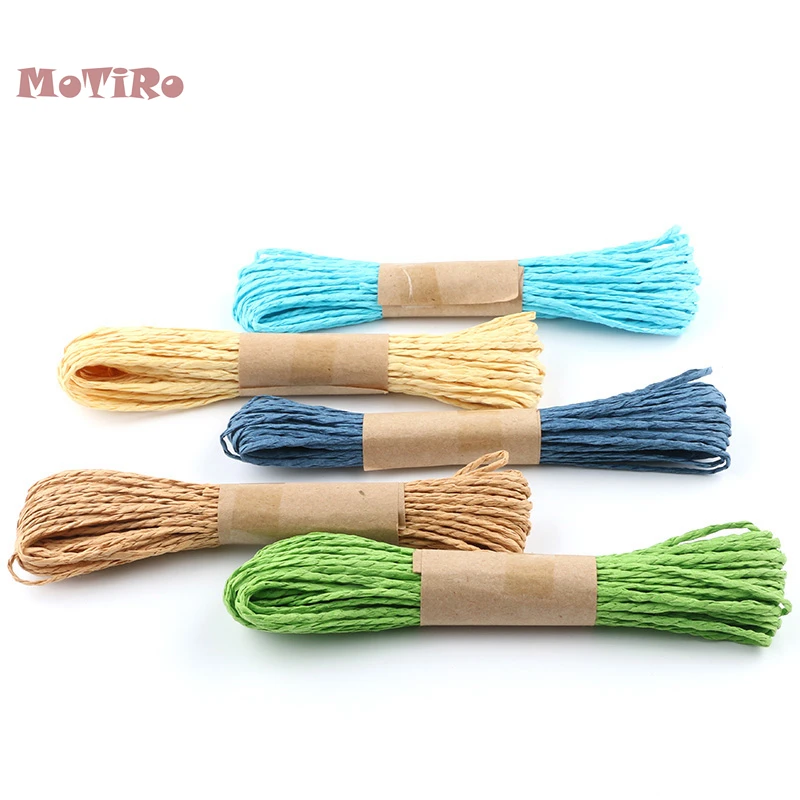 MoTiRo,30Y/lot,Woven Paper Rattan Rope,Paper Rope Material DIY For