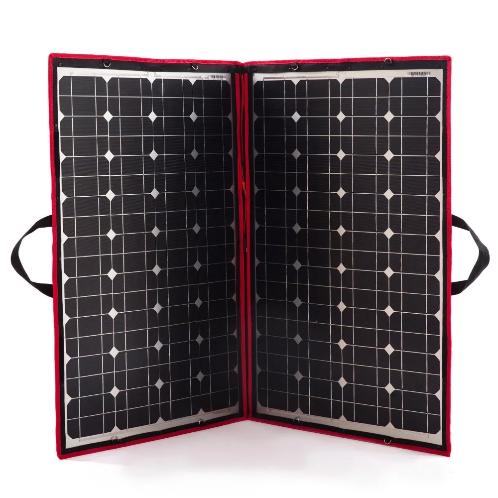 Dokio 100W Solar Panel 12V/18V Flexible Foldble Solar Panel usb 110(55W*2) Portable Solar Cell Kit For Boats/Out-door Camping RU Dokio 100W Solar Panel 12V/18V Flexible Foldble Solar Panel usb 110(55W*2) Portable Solar Cell Kit For Boats/Out-door Camping RU