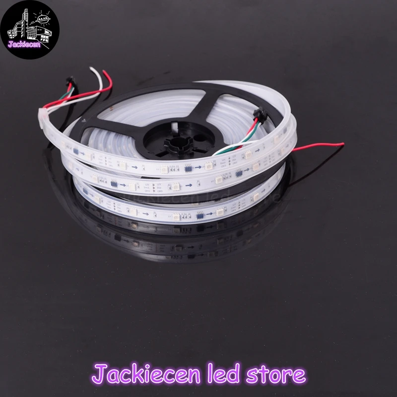 Ws2811 (1903/16703) 12 в 5050 rgb dmx Светодиодная лента 5 м/катушка 30 светодиодов/м черный/белый