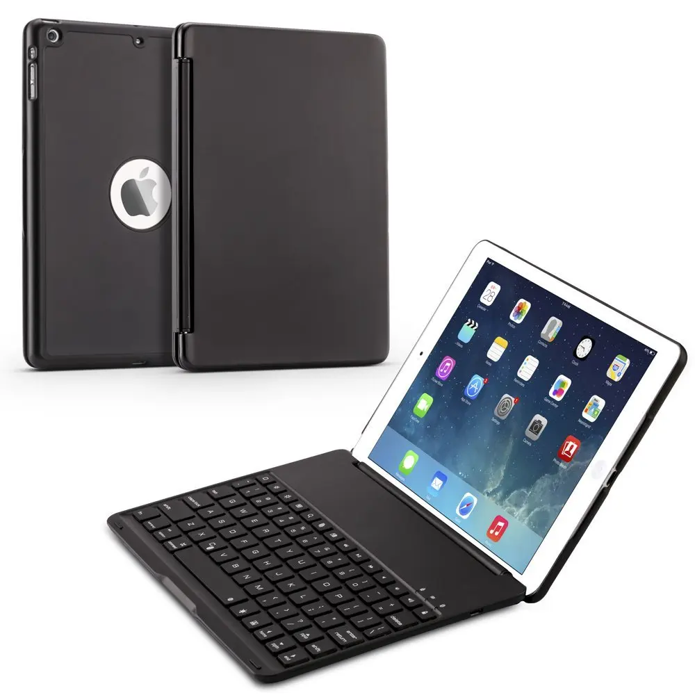 

7 Colors Backlit Light Wireless Bluetooth Keyboard Case Cover for iPad air ipad 5 A1474,A1475,A1476 Case for iPad 9.7 inch 2017