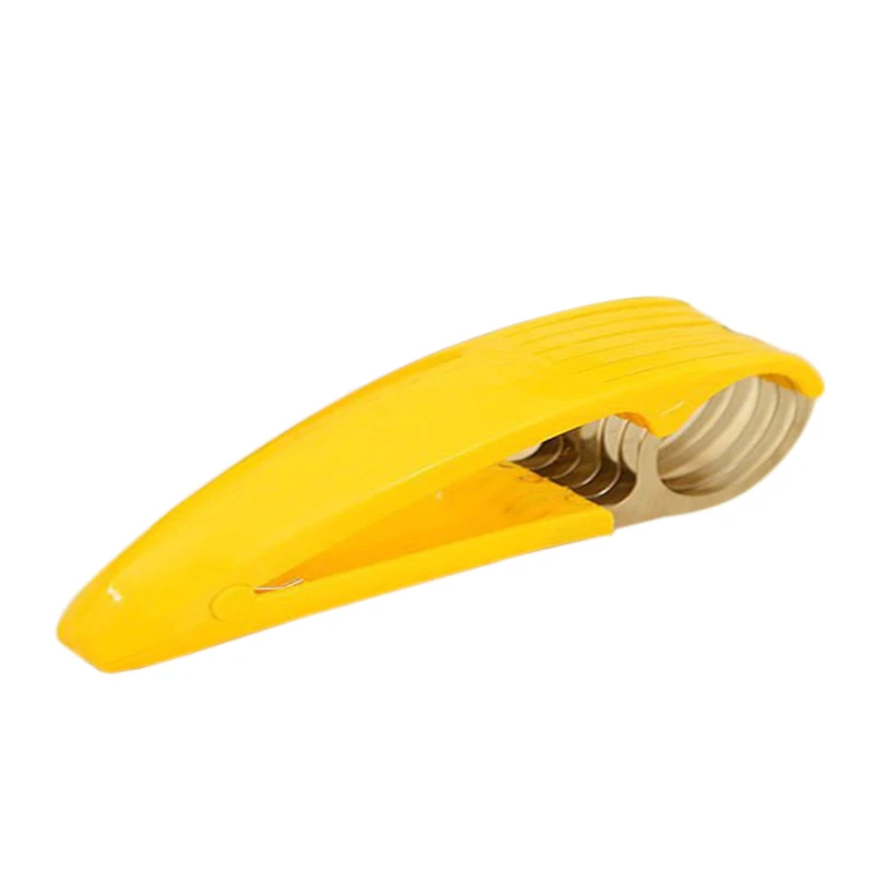 EAS-Home Кухонные инструменты ветчина салат прессованный нарезанный банан слайсер фруктовый огурец резак желтый пластик+ нержавеющая сталь