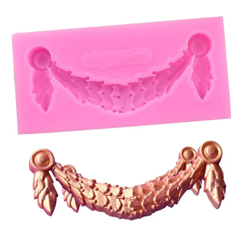 

Retro Fashion Frame shape fondant silicone mold for Cake decorating tools Chocolate Mold Kitchen Baking DIY sugarcraft moulds