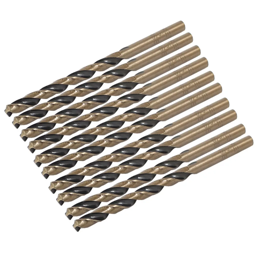 

Uxcell New Arrival 10pcs 3.6/2.7/3/1.2mm Dia. HSS Aluminum Iron Drilling Power Tool Twist Drill Bits Wood Tools,Electric Drills