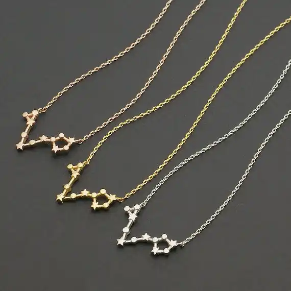pisces star constellation necklace
