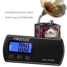 Proster мужчин отделениями цифровой проигрыватель Stylus Force Масштаб Баланс светодиодный датчик dzr стерлингового серебра ювелирные изделия для Phono тонарм ювелирные изделия