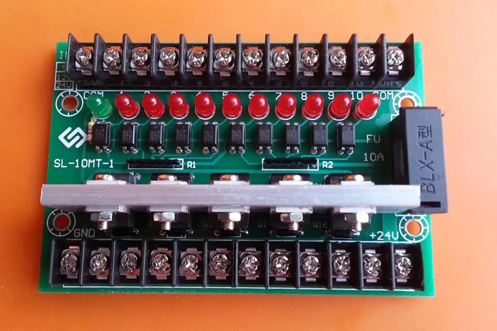 10 way isolation PLC current amplifier board 10 transistor output board