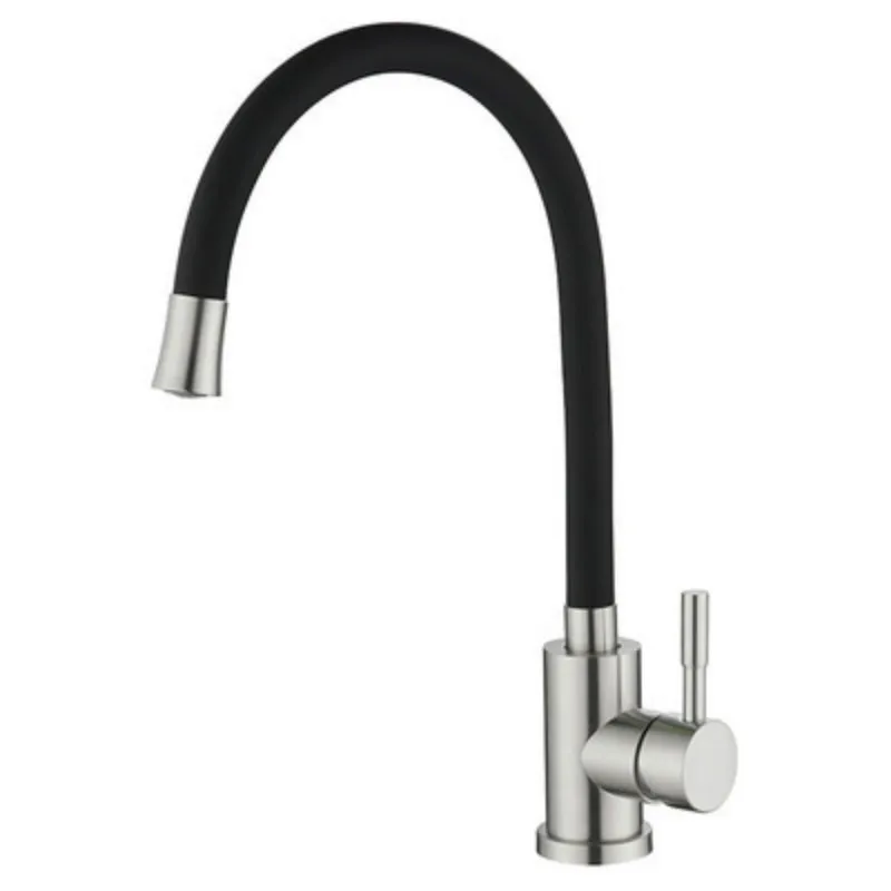 

360 Rotation Faucet Chrome Cold And Hot Water Power Swivel Single Handle Kitchen Sink Mixer Tap#25