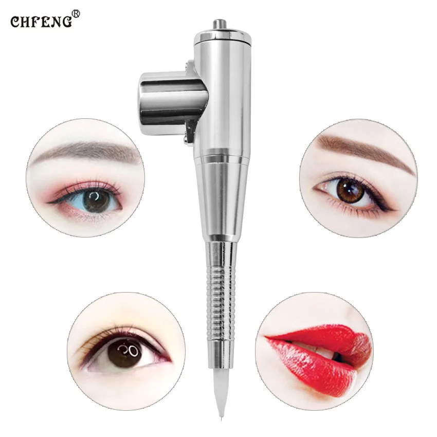 

Makeup Tattoo Machine Pen Rotary Swiss Motor Eyebrow Lip Eyeliner Permanent Microblading Power Supply Adaptor with Needles Tips