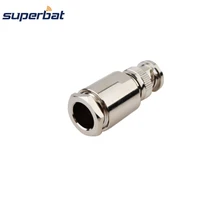 Superbat 10 шт. BNC разъем-штекер Мужской обжимной РЧ коаксиальный разъем прямой для кабеля RG8, RG214, KSR400, LMR400 крепление кабеля