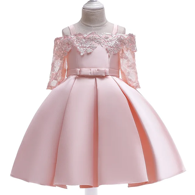 Detail Magnifique Glamour Haute Qualite Papillon Dentelle Boucle Robe Vestido Comunion Robe De Bal Formelle Occassion Filles Robes Aliexpress