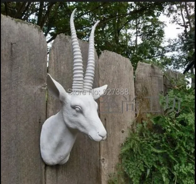 Foreign Trade Resin Antelope Head Wall Murals Soft Background Foreign Trade Resin Antelope Head Wall Murals Soft Background Mounted Animal Hanging Decorations