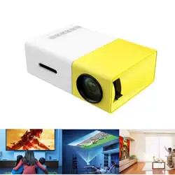 Мини проектор с usb-разъемом домашний медиа плеер YG300 светодиодный проектор 600 люмен 3,5 мм аудио 320x240 Пиксели YG-300 HDMI