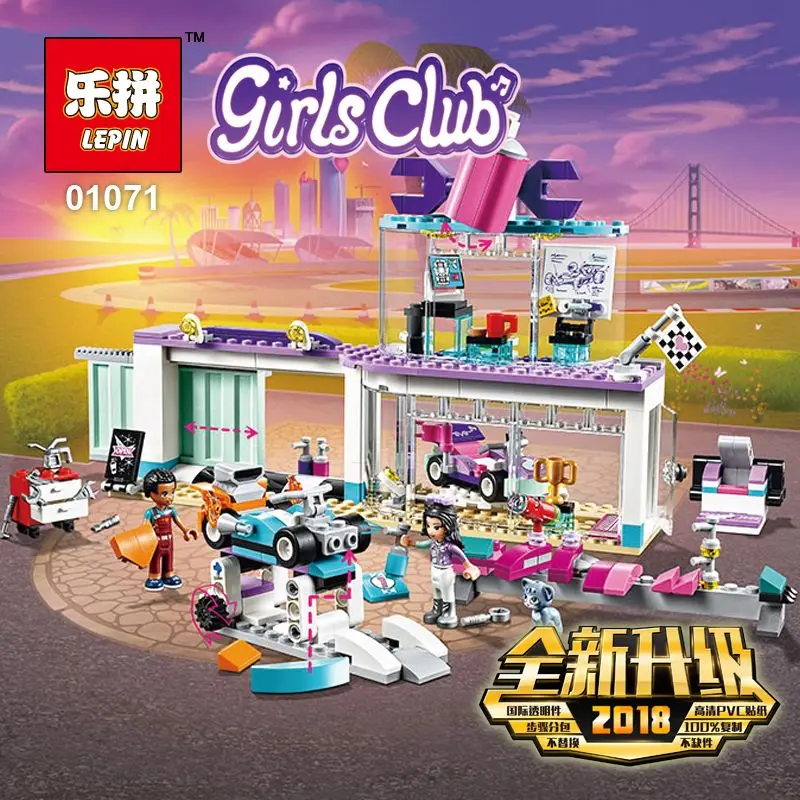 

Lepin 01071 Girls Toys The 41351 Creative Tuning Shop Set Building Blocks Bricks Model Kids Toys Birthday Girls LegoINGys Gifts