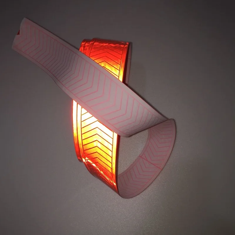 High Visibility Reflective Warning Fluorescent Orange PVC Tape Reflective Safety Vest Strips