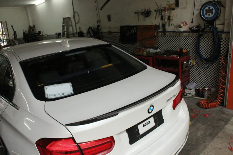 2013 для BMW F30 F35 спойлер Высокое качество ABS Материал Черный цвет углеродного волокна F35 320i 320li 325li 328i
