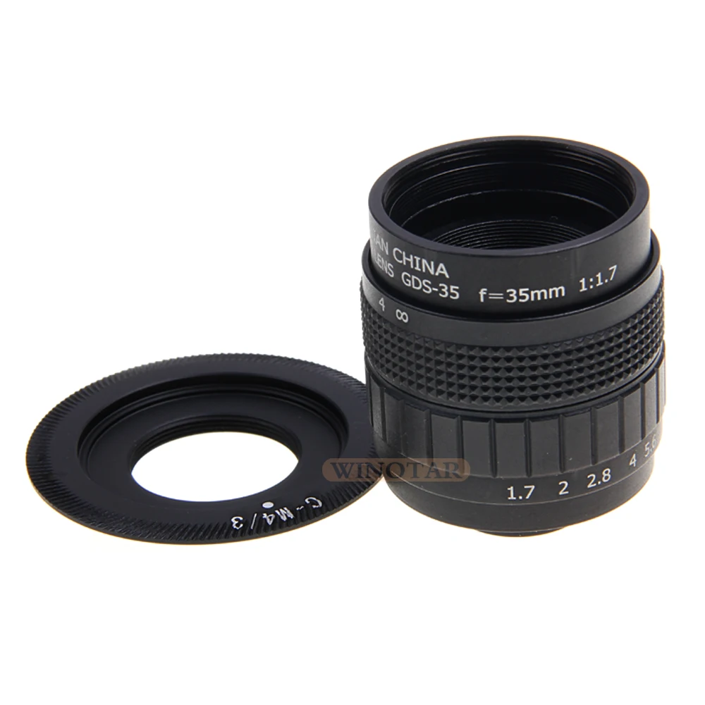 Фото Объектив FUJIAN 35 мм F1.7 CC TV Movie + Крепление C + макрокольцо для Olympus Micro 4/3 EP1 EP2 EP3 EP5 EPL1 EPL2 EPL3 EPL5 EPM1 №3