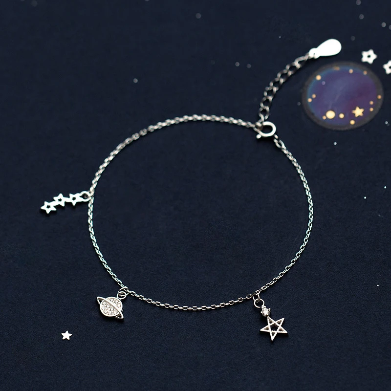 INZATT Вселенная Звезда Циркон звено браслет для женщин юбилей вечерние ювелирные изделия 925 пробы серебро Mujer Moda
