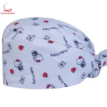 Операционный зал постельное белье Чистый хлопок с рисунком шапка для мужчин и женщин врачи и рабочие, для медсестер Кепка, кепки, головной платок шапочка для операционной Кепка Сейлор Мун