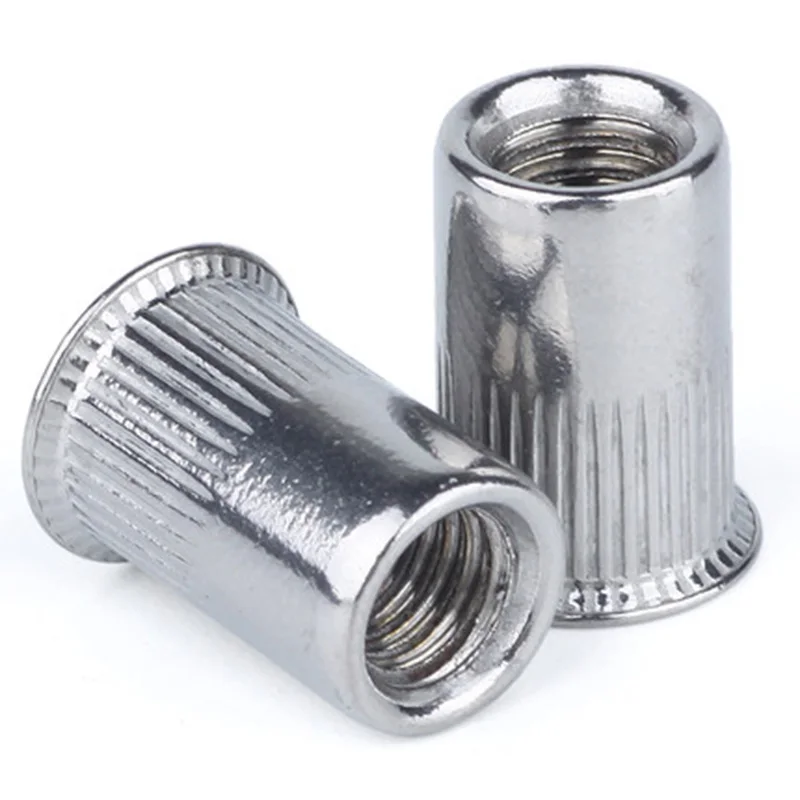 

M3 M4 M5 M6 M8 M10 M12 304 Stainless steel 304 rivet nut rivet flat head rivet nuts pull mother