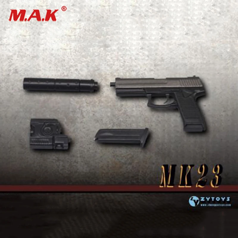1:6 масштаб ZY2009D MK23 SOCOM пистолет оружие Модель 1/6 Миниатюрная игрушка F 1" фигурка