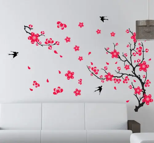 Family-Removable-Art-Vinyl-Blossom-Flower-Wall-Stickers-Decal-Mural-Home-Decor
