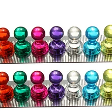 Сильные цветные магнитные большого пальца неодимовые заметки Шпилька-кегля магниты DIY холодильник доски случайный цвет 10 шт