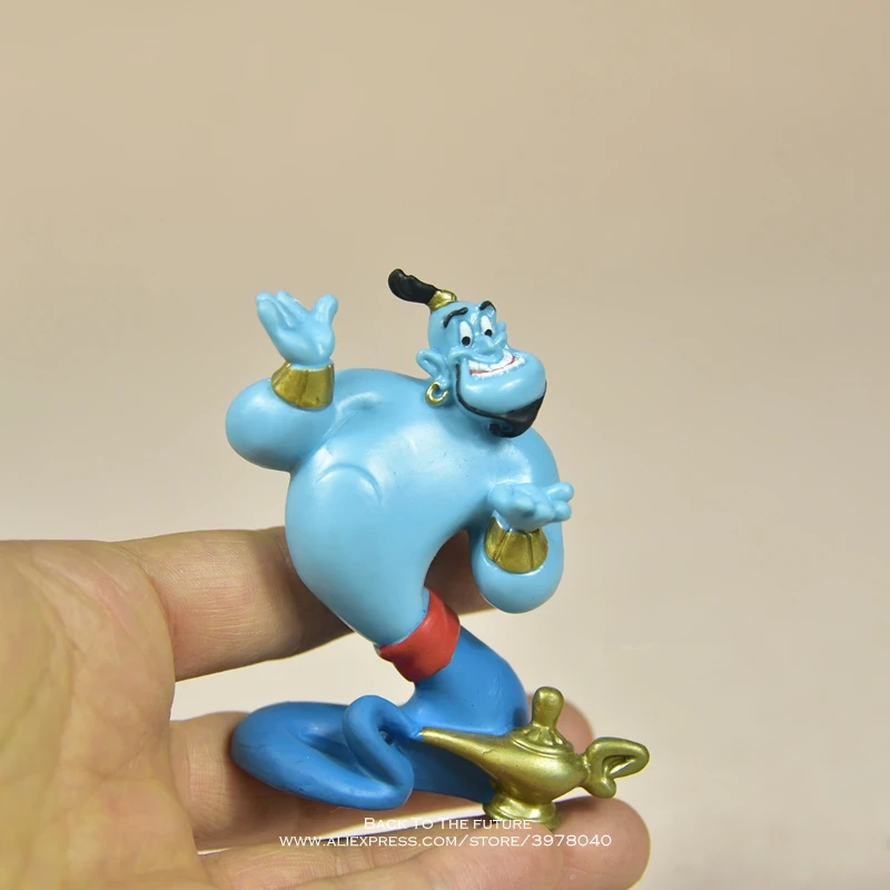 Disney Aladdin magic lamp 7cm Action Figure Anime Mini doll Decoration PVC Collection Figurine Toys model for children gift