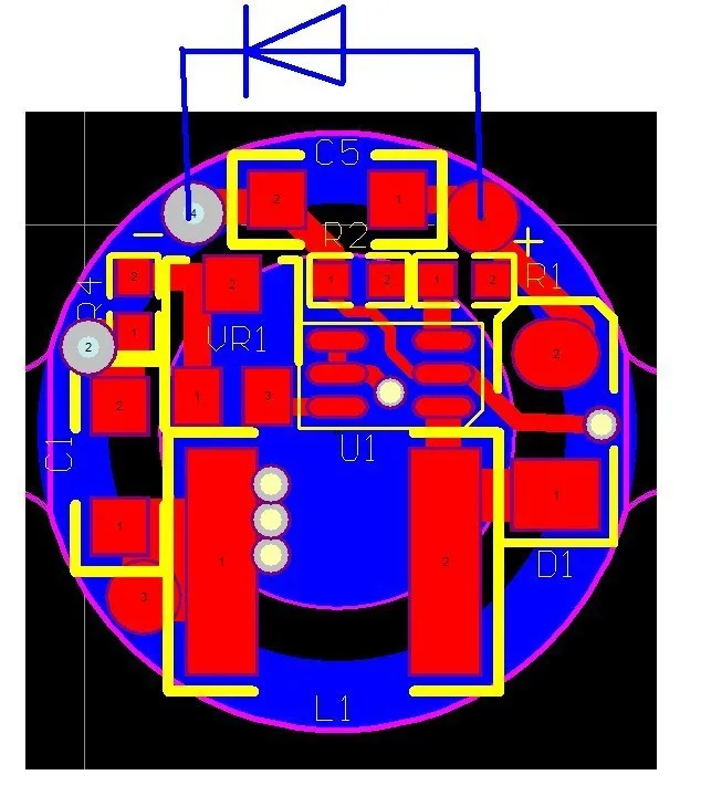 

2W 450nm Laser Diode Driver 1 5A 1 8A Boost Circuit Stable Compact Design