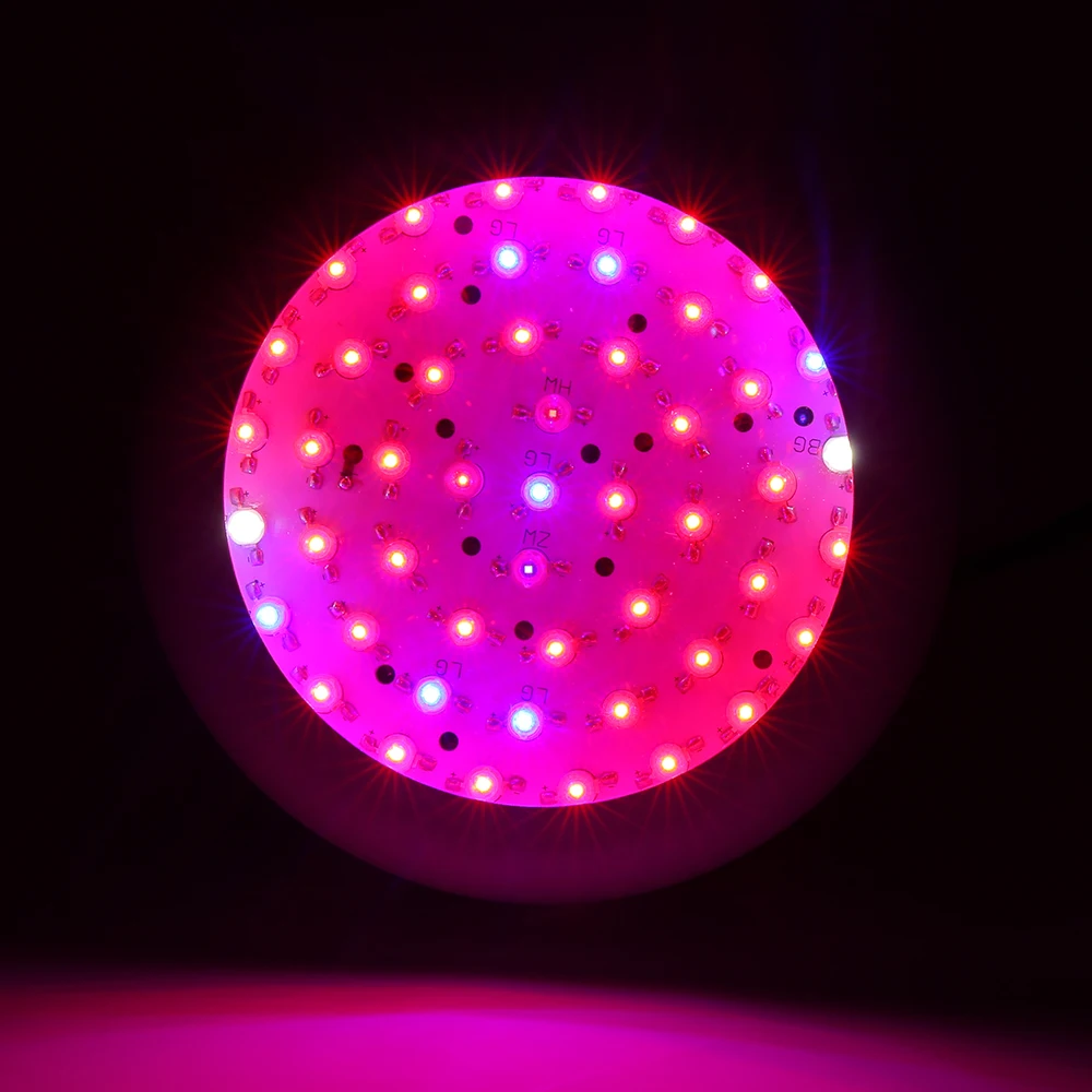 2 шт. полный спектр светодио дный светодиодные лампы для роста растений AC85-265V 50 светодио дный LED s фито-лампа ультрафиолет лампа для растений