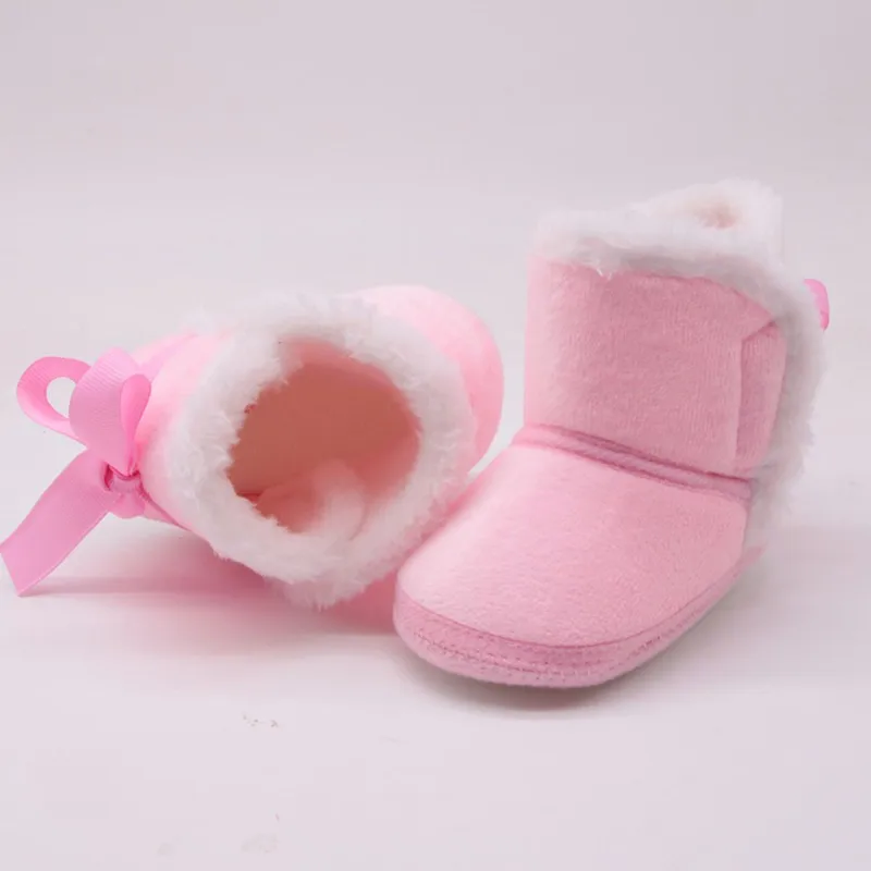 

Bobora Winter New Fashion Boys Girls Cotton Boots Warm Non-slip Baby Soft Shoes Baby Snow Boots
