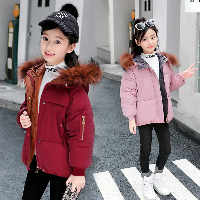 Детская одежда из хлопка детская зимняя куртка Одежда для маленьких девочек roupa