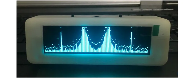 GHXAMP 3,12 дюймов OLED музыкальный спектр дисплей Голосовое управление автомобиля DIY VU измерительный усилитель микрофон 8 дисплеев эффекты раз 5 В