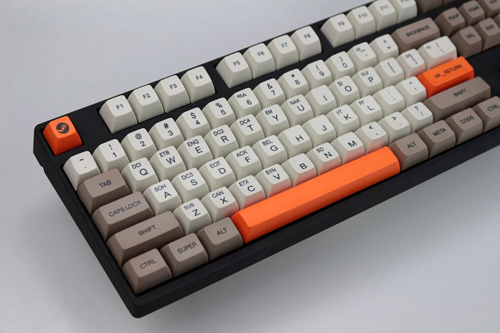 

MP Control Code ASCII Retro Beige 139 Keys SA PBT Keycap Sublimation Keycap Cherry MX Switch keycaps for Wired USB Mechan