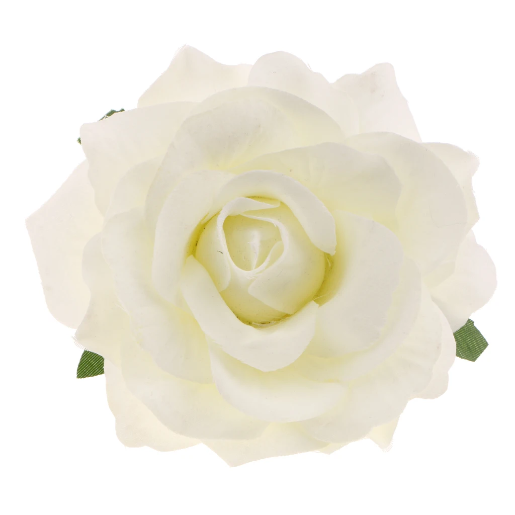 5Pcs Silk Rose Heads Artificial Flower for Wedding Bride Bouquet Party Background Decor DIY Crafts Supplies Photo Props