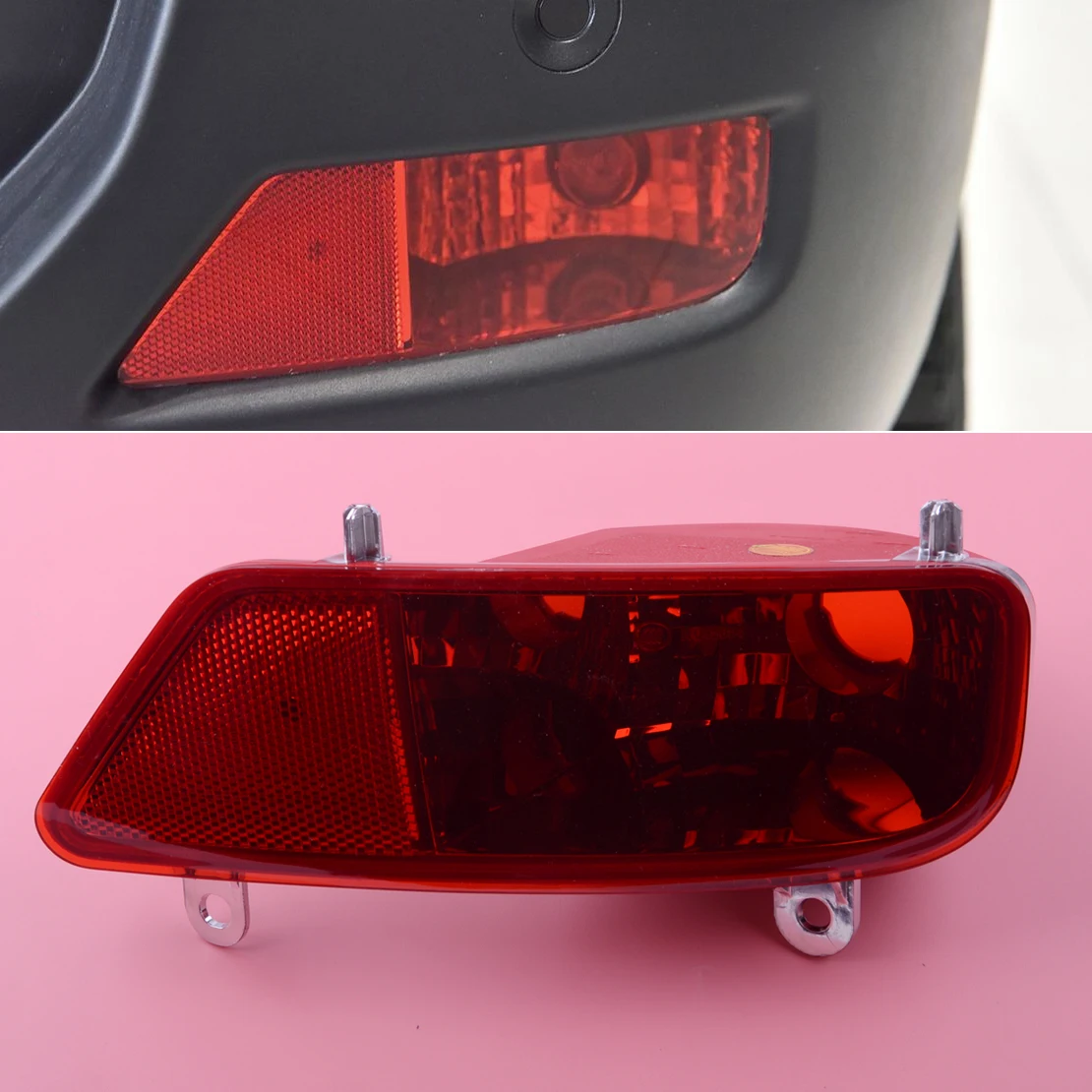 

DWCX Right Rear Tail Bumper Fog Light Lamp Cover Case Shell Fit For Peugeot 3008 2009 2010 2011 2012 2013 2014 2015