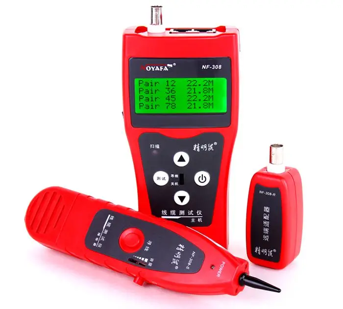 NF 308 tester hunt, cable tester, network cable length tester