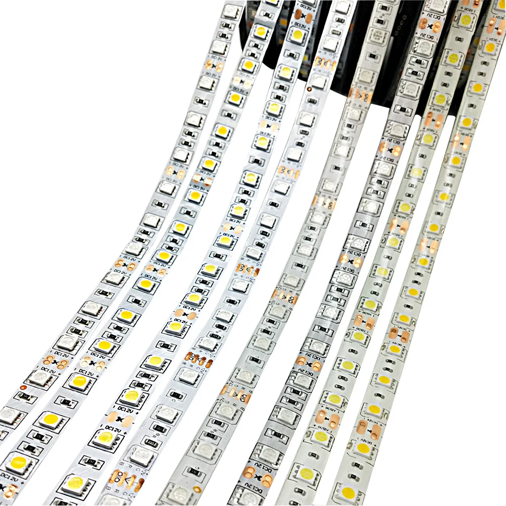 Led Light Strip 5050 DC 12V 60LEDS/m 5M/Lot Single Color Flexible RGB Led Strip